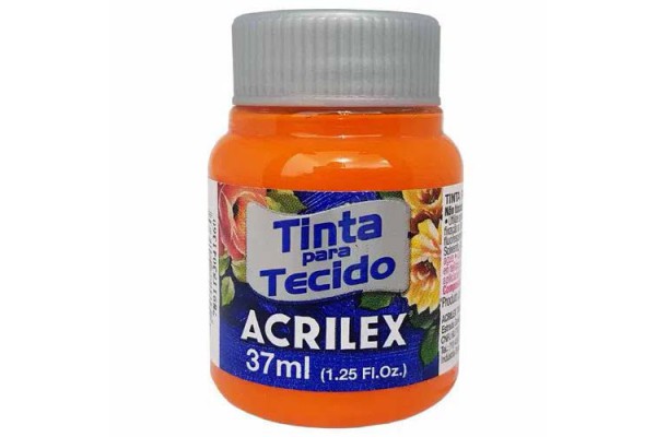 TINTA TECIDO FOSCA 37 ML LARANJA ACRILEX